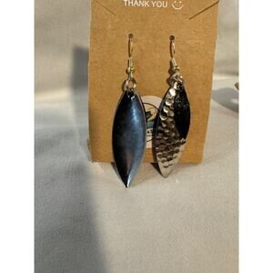 Custom Blade Earrings – Sterling Silver Hooks – Handmade